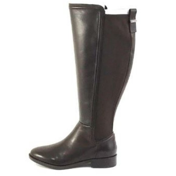 Marc Fisher Leather Wide-Calf Tall-Shaft Boots - Picture 4 of 9